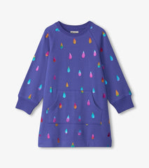 Hatley Dresses | Girls Girls Rainbow Raindrops Sweater Dress