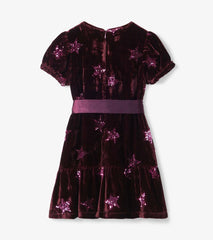 Hatley Dresses | Girls Girls Sequin Stars Velvet Dress