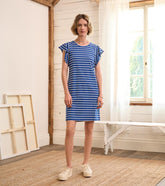 Hatley Dresses | Women Carlie Dress - Blue Quartz Stripes