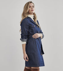 Hatley Dresses | Women Denim Shirt Dress - Dark Wash