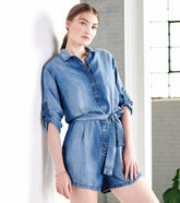 Hatley Dresses | Women Giselle Romper - Medium Blue Wash