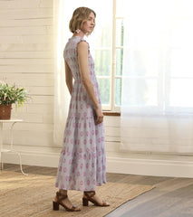 Hatley Dresses | Women Smocked Maxi Dress - Wildflower Seersucker