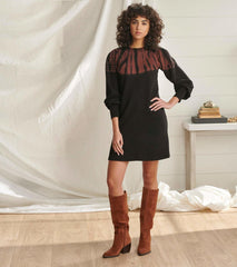 Hatley Dresses | Women Sweatshirt Dress - Caviar Storm Tie Dye