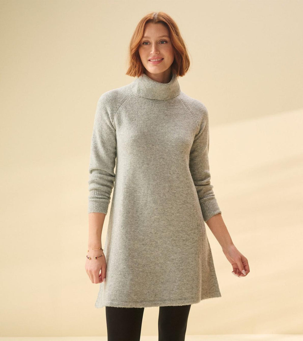 Hatley Dresses | Women Swing Sweater Dress - Grey Heather