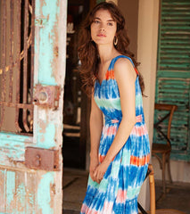 Hatley Dresses | Women Sydney Midi Dress - Cabana Tie Dye