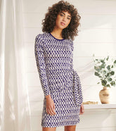 Hatley Dresses | Women Wrap Dress - Geometric Cobblestone