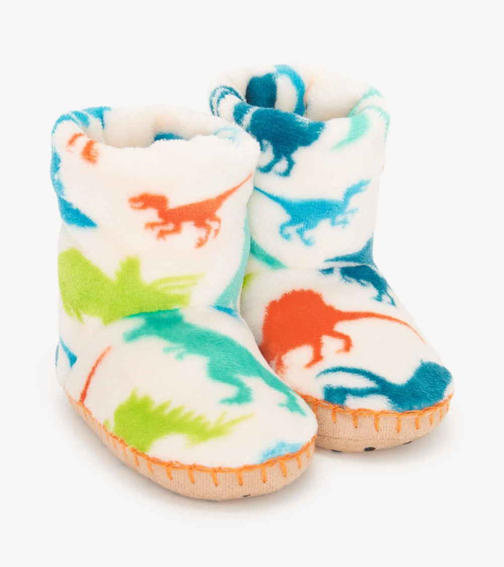 Hatley Footwear | Girls/Boys Real Dinosaurs Fleece Slippers