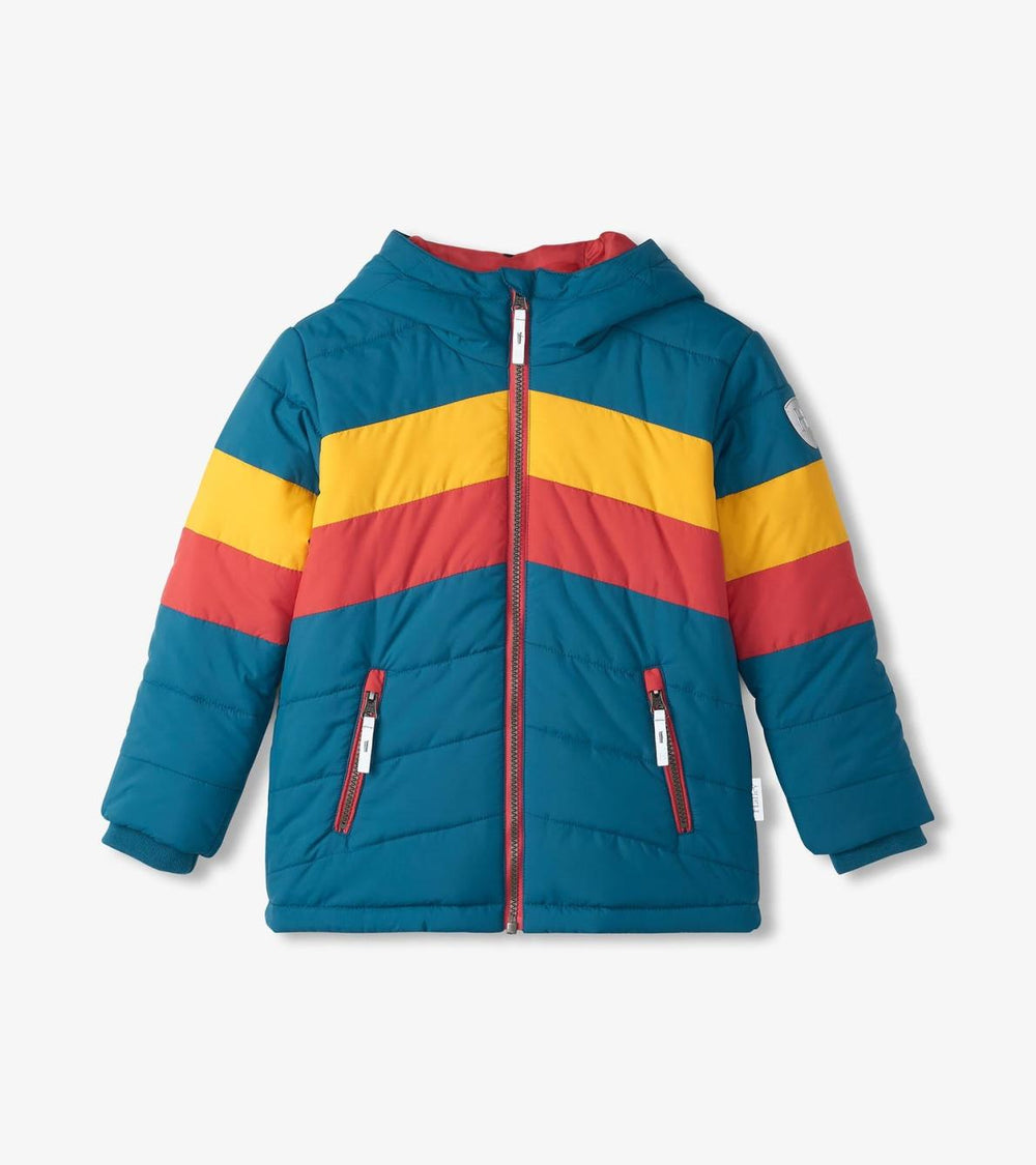 Hatley Outerwear | Boys Boys Aspen Colour Block Puffer Jacket