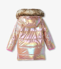 Hatley Outerwear | Girls Girls Pink Moon Puffer Jacket