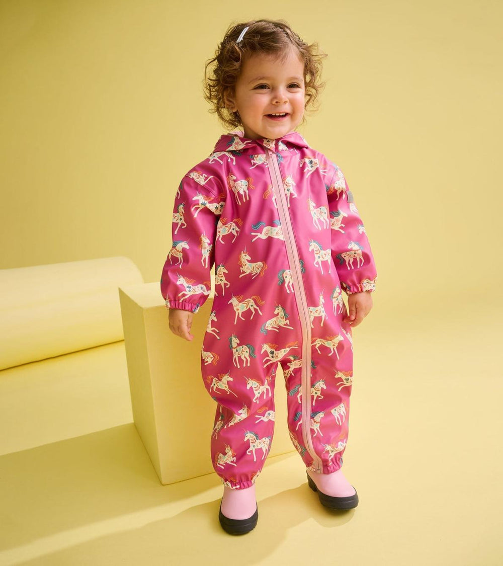 Hatley Rainwear | Baby & Toddler Baby Girls Folksy Unicorns Rain Suit