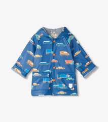 Hatley Rainwear | Baby & Toddler Baby & Toddler Boys Driving Cars Button-Up Rain Jacket