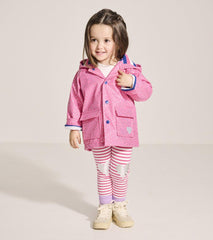 Hatley Rainwear | Baby & Toddler Baby & Toddler Girls Glitter Hearts Button-Up Rain Jacket