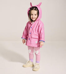 Hatley Rainwear | Baby & Toddler Baby & Toddler Girls Glitter Hearts Button-Up Rain Jacket