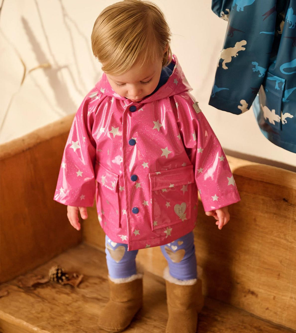 Hatley Rainwear | Baby & Toddler Glitter Stars Baby Raincoat