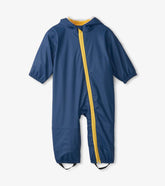 Hatley Rainwear | Baby & Toddler Navy Terry Lined Baby Rain Suit