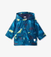 Hatley Rainwear | Baby & Toddler Real Dinosaurs Colour Changing Baby Raincoat