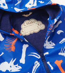 Hatley Rainwear | Boys Boys Dino Fossils Colour Changing Zip-Up Rain Jacket