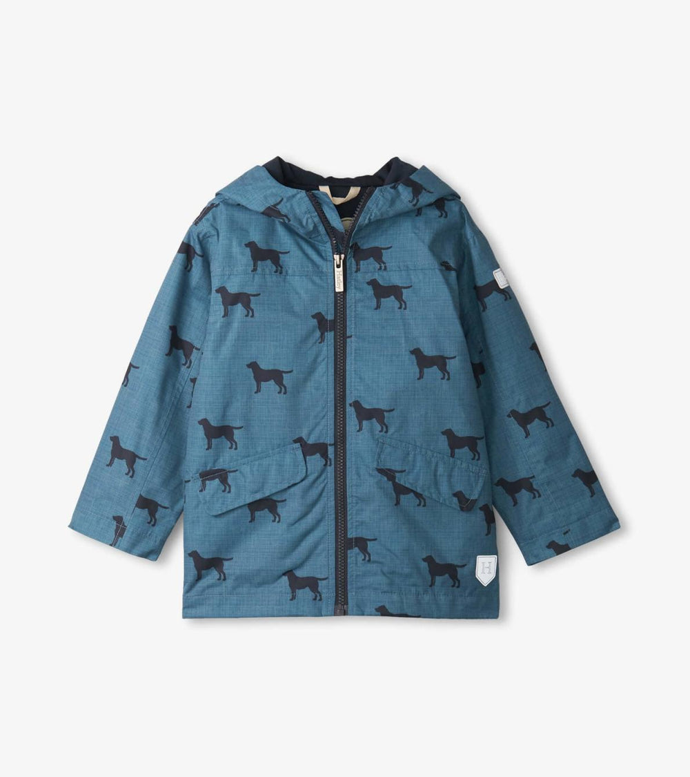 Hatley Rainwear | Boys Boys Preppy Dogs Zip-Up Lightweight Rain Jacket