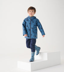 Hatley Rainwear | Boys Boys Preppy Dogs Zip-Up Lightweight Rain Jacket
