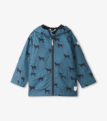 Hatley Rainwear | Boys Boys Preppy Dogs Zip-Up Lightweight Rain Jacket