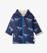 Hatley Rainwear | Boys Boys T-Rex Attack Sherpa Lined Zip-Up Rain Jacket