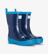 Hatley Rainwear | Boys Navy Shiny Rain Boots