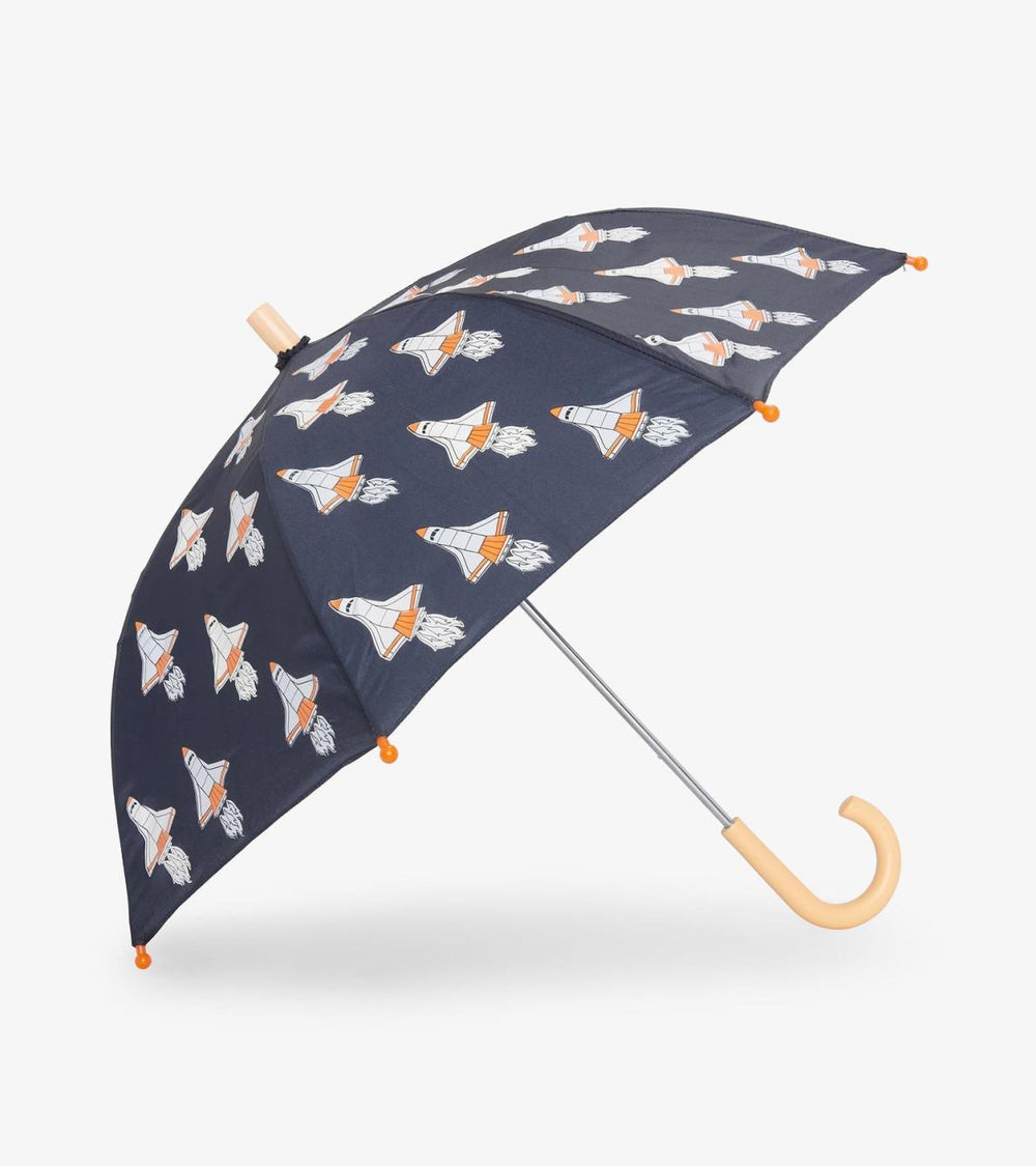 Hatley Rainwear | Boys Space Shuttles Colour Changing Umbrella