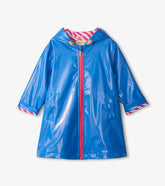 Hatley Rainwear | Girls Girls Blue Glitter Swing Jacket