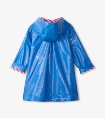 Hatley Rainwear | Girls Girls Blue Glitter Swing Jacket