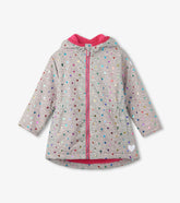 Hatley Rainwear | Girls Girls Confetti Hearts Zip-Up Lightweight Rain Jacket