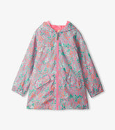 Hatley Rainwear | Girls Girls Ditsy Floral Zip-Up Lightweight Rain Jacket