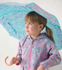 Hatley Rainwear | Girls Girls Ditsy Floral Zip-Up Lightweight Rain Jacket