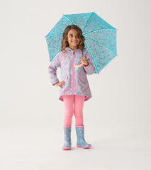Hatley Rainwear | Girls Girls Ditsy Floral Zip-Up Lightweight Rain Jacket