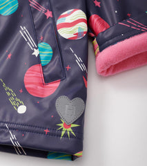 Hatley Rainwear | Girls Girls Interstellar Zip-Up Rain Jacket