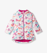 Hatley Rainwear | Girls Girls Magical Horses Zip-Up Lightweight Rain Jacket