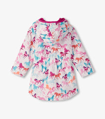Hatley Rainwear | Girls Girls Magical Horses Zip-Up Lightweight Rain Jacket