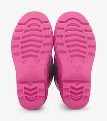 Hatley Rainwear | Girls Girls Rose Violet Stripes Matte Rain Boots