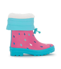 Hatley Rainwear | Girls Girls Tiny Drops Sherpa Lined Rain Boots