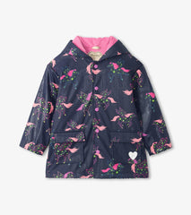 Hatley Rainwear | Girls Girls Unicorn Constellations Colour Changing Button-Up Rain Jacket