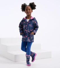 Hatley Rainwear | Girls Girls Unicorn Constellations Colour Changing Button-Up Rain Jacket