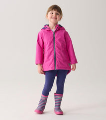Hatley Rainwear | Girls Girls Unicorn Doodle Zip-Up Lightweight Rain Jacket