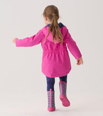 Hatley Rainwear | Girls Girls Unicorn Doodle Zip-Up Lightweight Rain Jacket