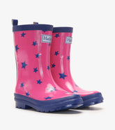 Hatley Rainwear | Girls Glitter Stars Shiny Rain Boots
