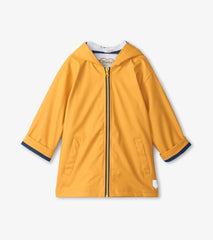 Hatley Rainwear | Girls/Boys Yellow Zip-Up Rain Jacket
