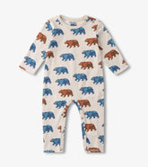 Hatley Rompers | Baby & Toddler Baby Boys Bluestone Bears Long Sleeve Romper