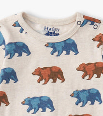 Hatley Rompers | Baby & Toddler Baby Boys Bluestone Bears Long Sleeve Romper