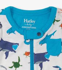 Hatley Sleepwear | Baby & Toddler Baby Boys Prehistoric Marine Footed Sleeper