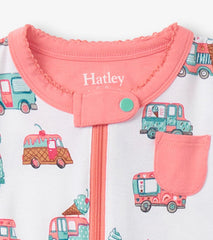 Hatley Sleepwear | Baby & Toddler Baby Girls Ice Cream Trucks Footed Sleeper