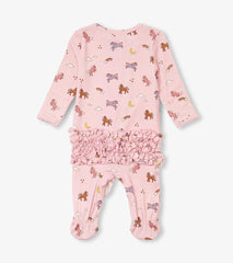 Hatley Sleepwear | Baby & Toddler Baby Girls Whimsical Ponies Ruffle Bum Bamboo Sleeper