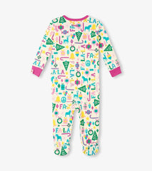 Hatley Sleepwear | Baby & Toddler Baby Pink Falala Cotton Footed Sleeper